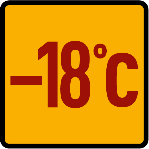 -18ºC'de muhafaza ediniz