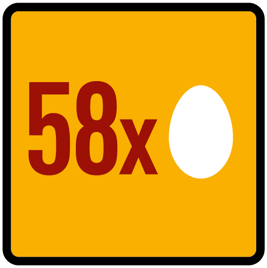 1 kg yaklaşık 58 yumurta sarısına eşittir.